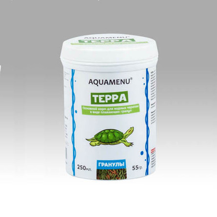 Aquamenu Терра Корм для водных черепах, гранулы – интернет-магазин Ле’Муррр