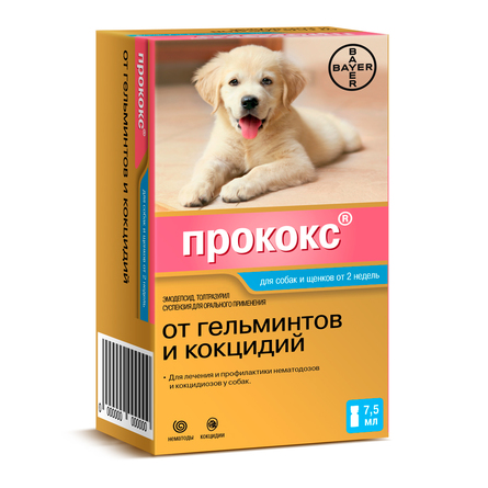 Прококс суспензия для собак и щенков от гельминтов – интернет-магазин Ле’Муррр