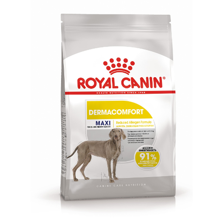 Royal Canin Maxi Dermacomfort Сухой корм для взрослых собак крупных пород для чувствительной кожи и шерсти – интернет-магазин Ле’Муррр